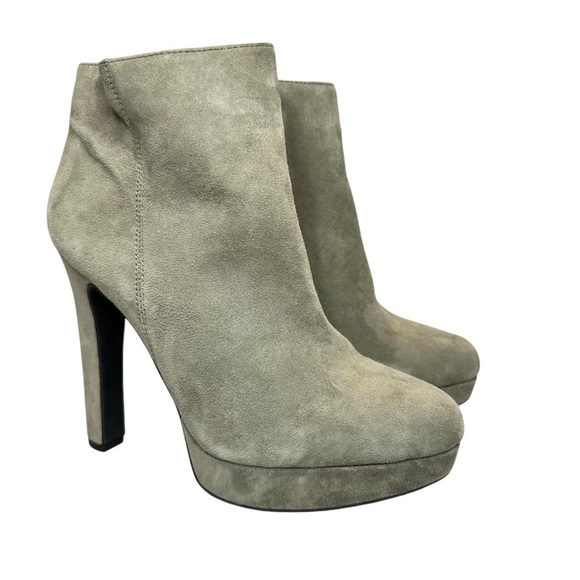 Gianni Bini Women’s Gray Leather Heeled Booties Size 8.5M - Picture 2 of 14